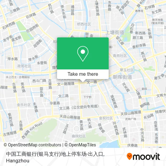中国工商银行(银马支行)地上停车场-出入口 map