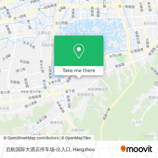 启航国际大酒店停车场-出入口 map