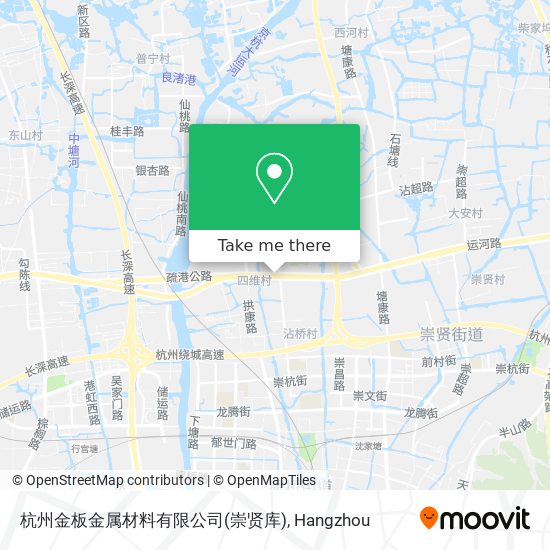 杭州金板金属材料有限公司(崇贤库) map