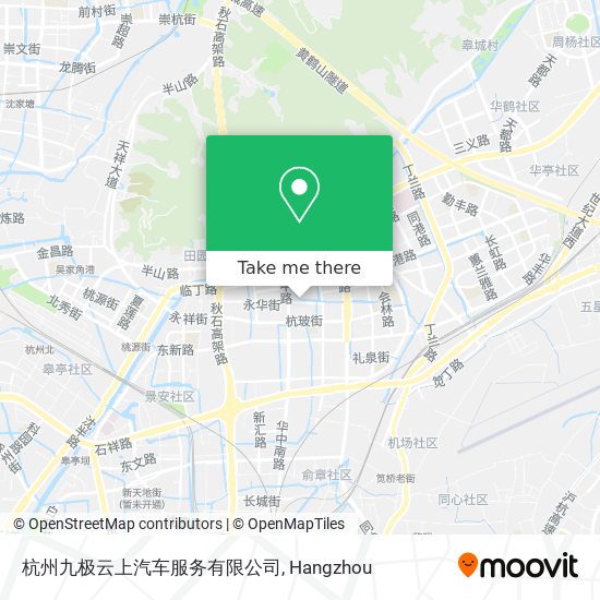杭州九极云上汽车服务有限公司 map