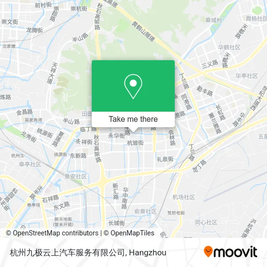 杭州九极云上汽车服务有限公司 map