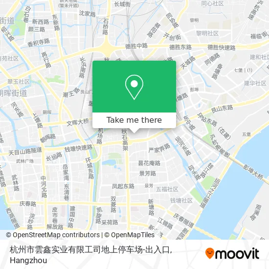 杭州市雲鑫实业有限工司地上停车场-出入口 map