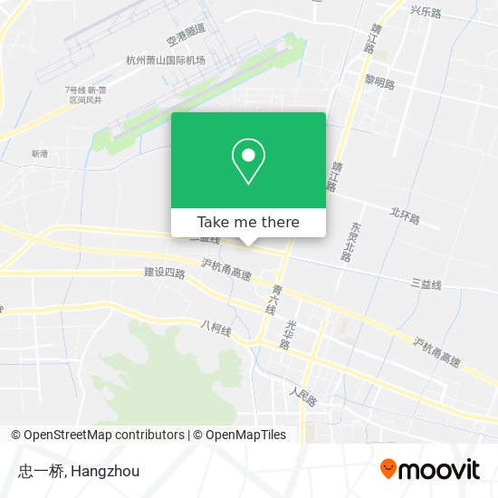 忠一桥 map