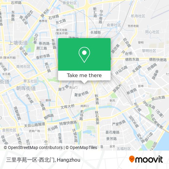 三里亭苑一区-西北门 map