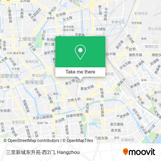三里新城东升苑-西2门 map