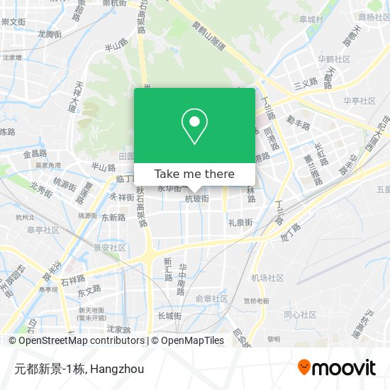 元都新景-1栋 map