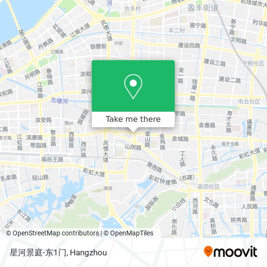 星河景庭-东1门 map