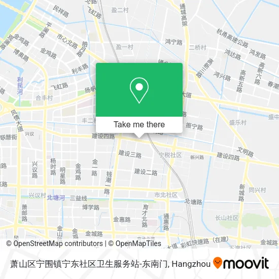 萧山区宁围镇宁东社区卫生服务站-东南门 map
