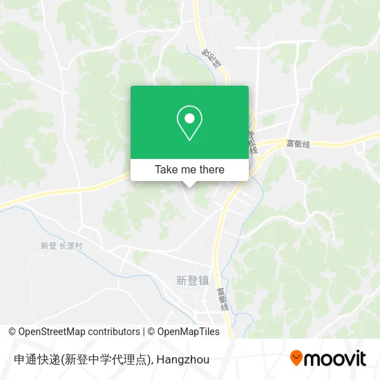 申通快递(新登中学代理点) map