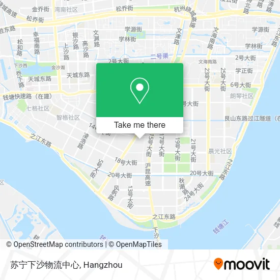 苏宁下沙物流中心 map