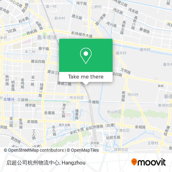 启超公司杭州物流中心 map