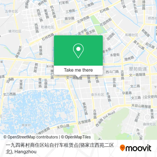 一九四蒋村商住区站自行车租赁点(骆家庄西苑二区北) map