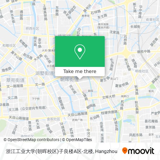 浙江工业大学(朝晖校区)子良楼A区-北楼 map