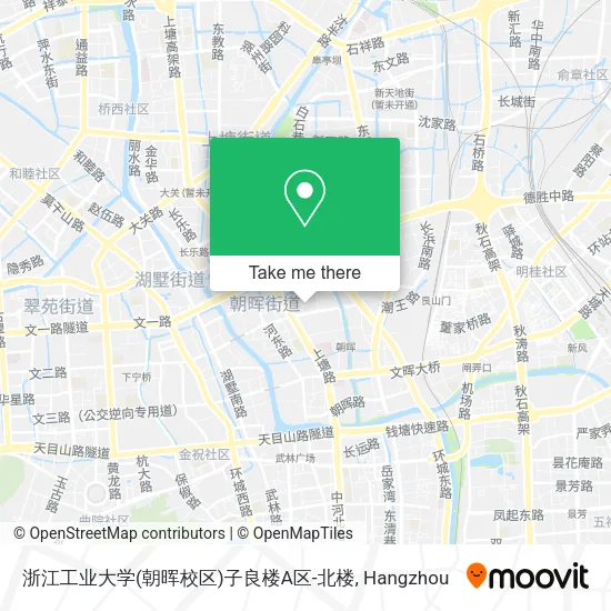 浙江工业大学(朝晖校区)子良楼A区-北楼 map