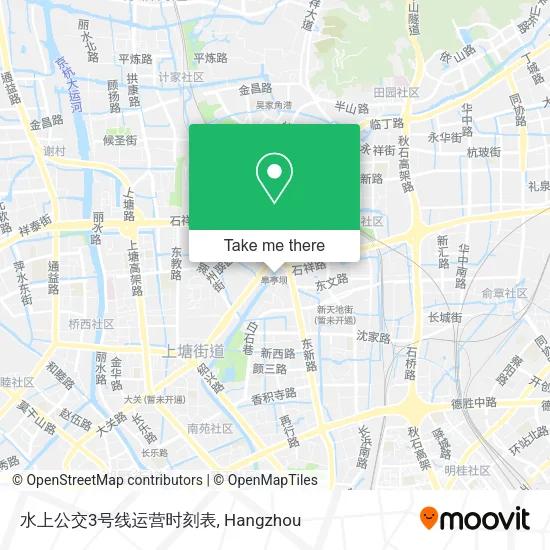 水上公交3号线运营时刻表 map