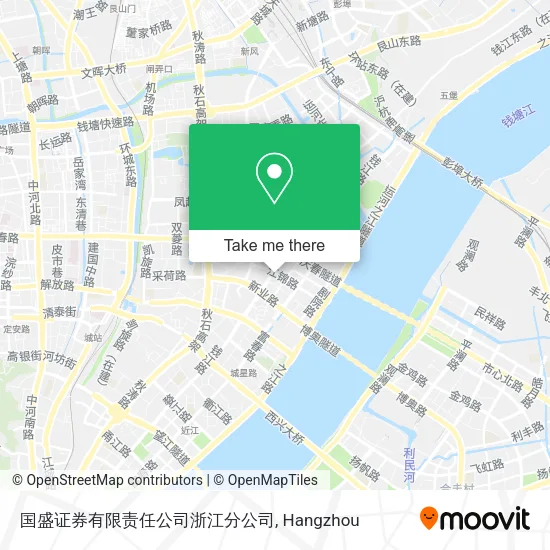 国盛证券有限责任公司浙江分公司 map