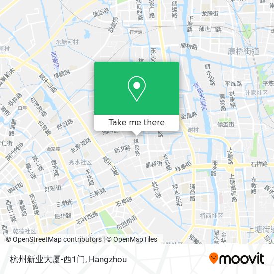 杭州新业大厦-西1门 map