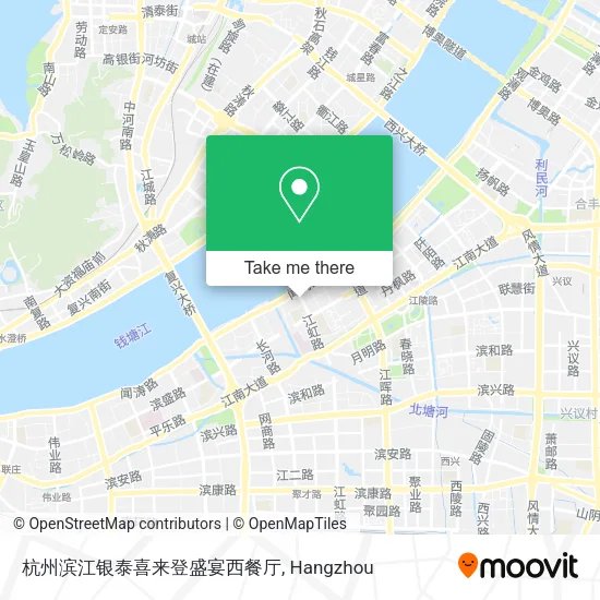 杭州滨江银泰喜来登盛宴西餐厅 map