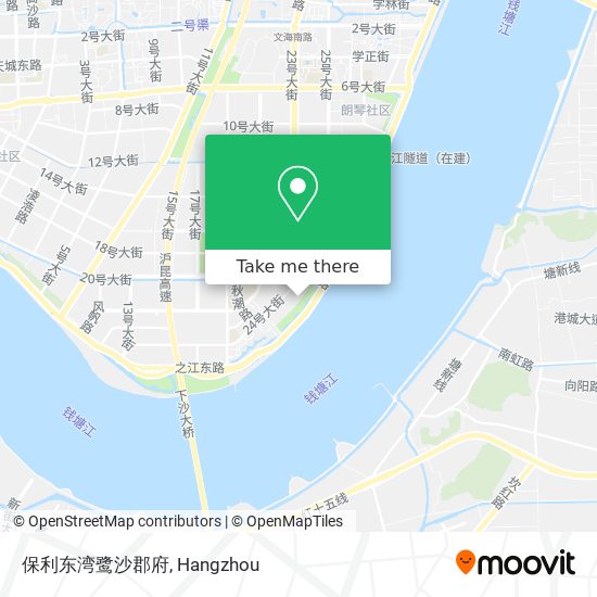 保利东湾鹭沙郡府 map