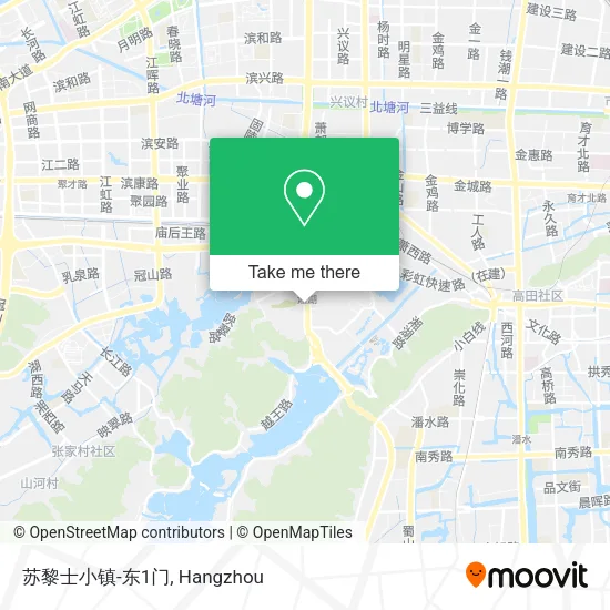 苏黎士小镇-东1门 map