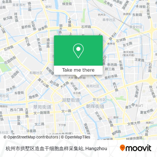杭州市拱墅区造血干细胞血样采集站 map