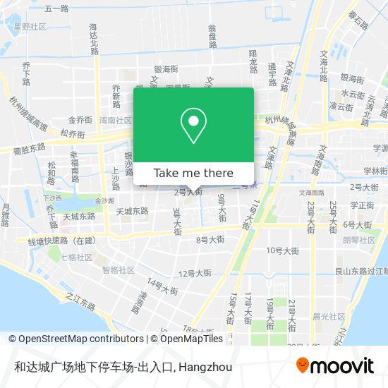 和达城广场地下停车场-出入口 map