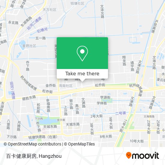 百卡健康厨房 map