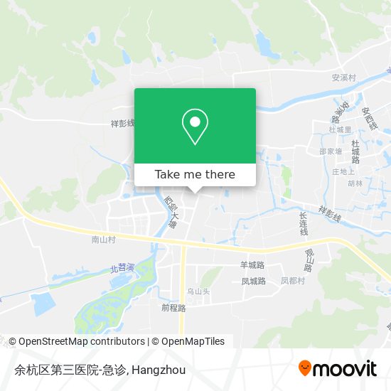 余杭区第三医院-急诊 map