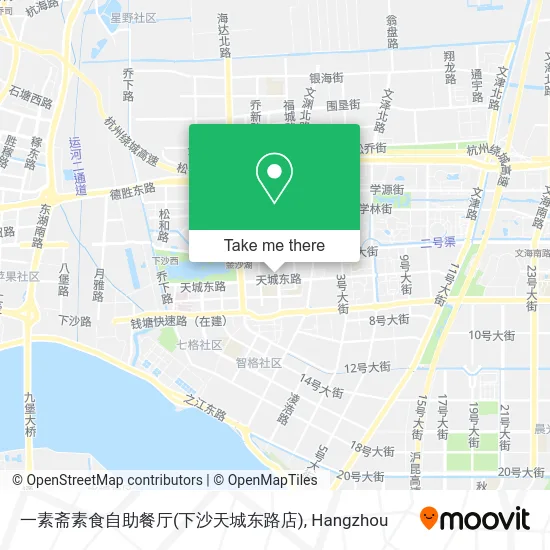 一素斋素食自助餐厅(下沙天城东路店) map