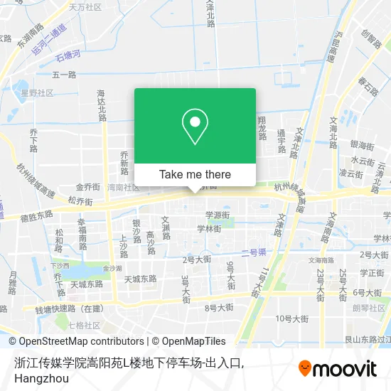 浙江传媒学院嵩阳苑L楼地下停车场-出入口 map