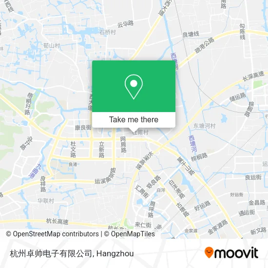 杭州卓帅电子有限公司 map