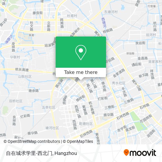 自在城求学里-西北门 map