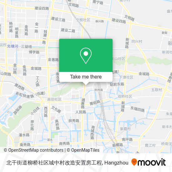 北干街道柳桥社区城中村改造安置房工程 map
