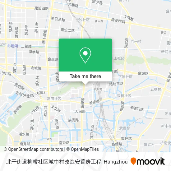 北干街道柳桥社区城中村改造安置房工程 map