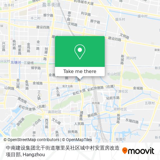 中南建设集团北干街道墩里吴社区城中村安置房改造项目部 map