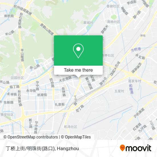 丁桥上街/明珠街(路口) map