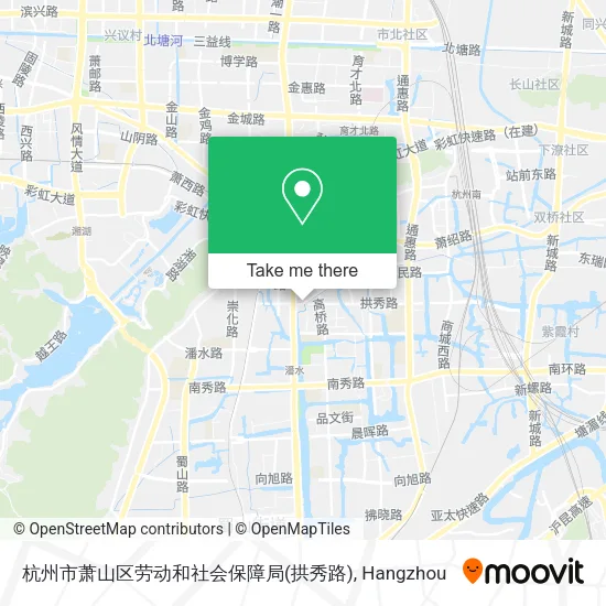 杭州市萧山区劳动和社会保障局(拱秀路) map