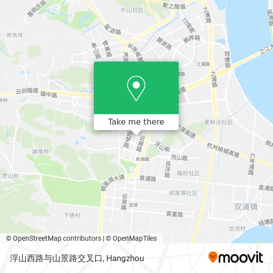 浮山西路与山景路交叉口 map