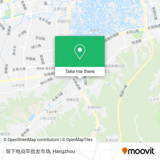 留下电动车批发市场 map