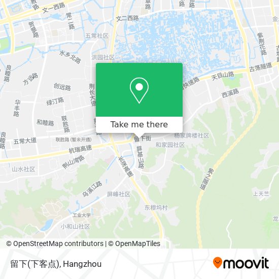 留下(下客点) map
