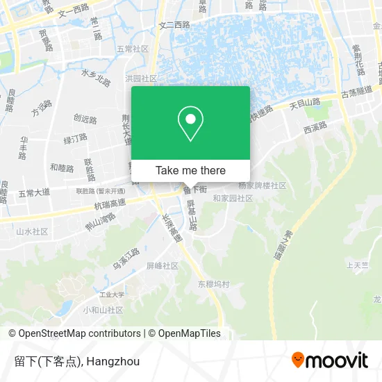 留下(下客点) map