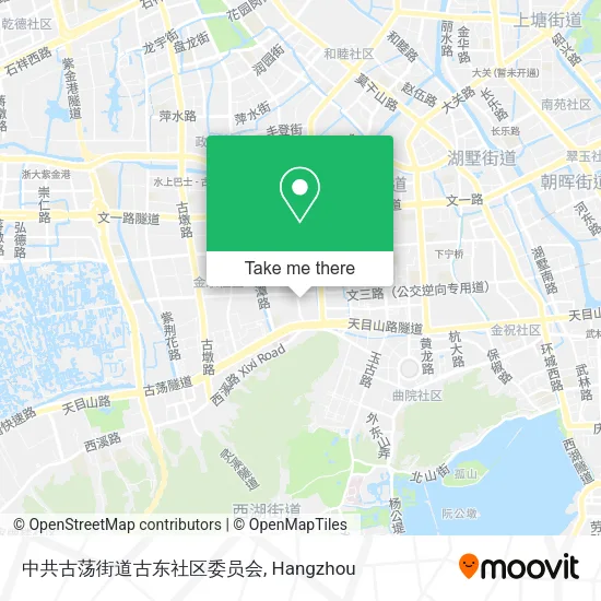 中共古荡街道古东社区委员会 map