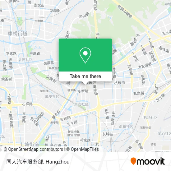 同人汽车服务部 map