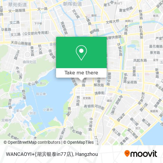 WANCAOYI+(湖滨银泰in77店) map