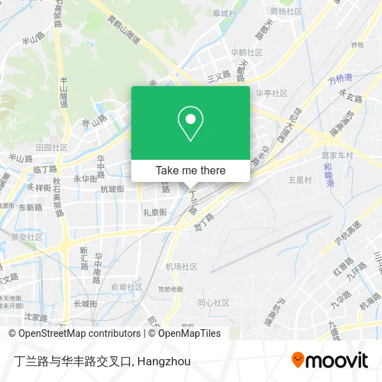 丁兰路与华丰路交叉口 map