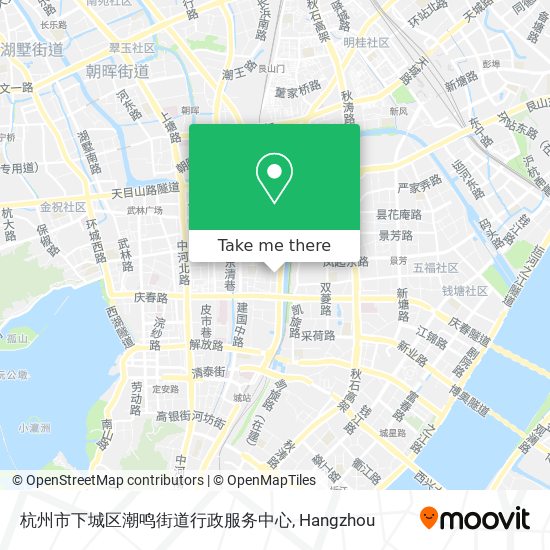 杭州市下城区潮鸣街道行政服务中心 map