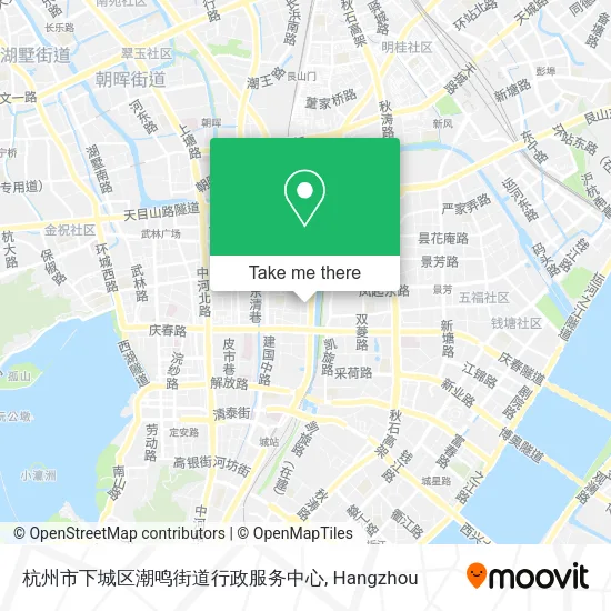 杭州市下城区潮鸣街道行政服务中心 map