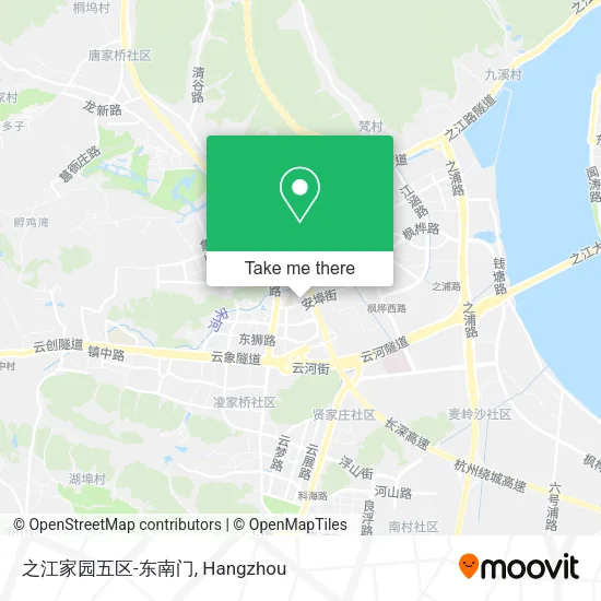 之江家园五区-东南门 map