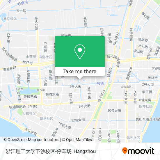 浙江理工大学下沙校区-停车场 map