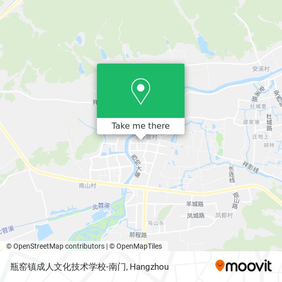 瓶窑镇成人文化技术学校-南门 map